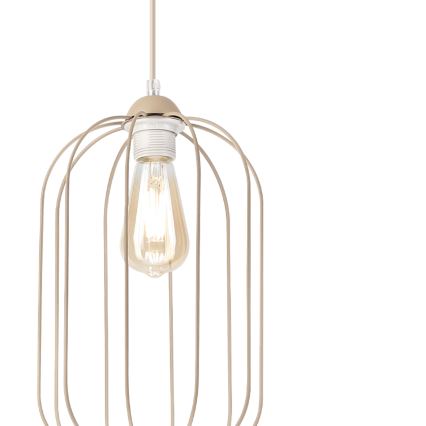 Rippvalgusti juhtmel DESTELLO 1xE27/15W/230V, läbimõõt 21 cm, beež