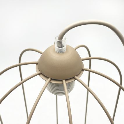 Rippvalgusti juhtmel DESTELLO 1xE27/15W/230V, läbimõõt 21 cm, beež