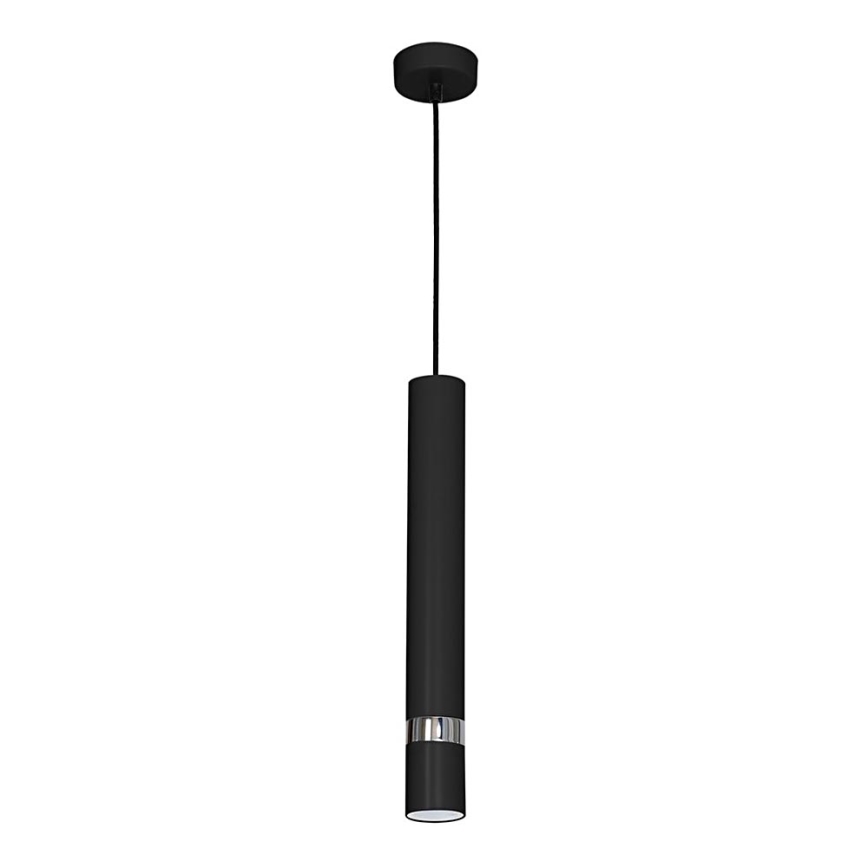 Rippvalgusti juhtmel JOKER 1xGU10/25W/230V must/läikiv kroom