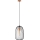 Rippvalgusti juhtmel OVELLA 1xE27/15W/230V, Ø 25 cm, must/männipuit