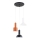 Rippvalgusti juhtmel VANTI 3xE27/15W/230V mitmevärviline