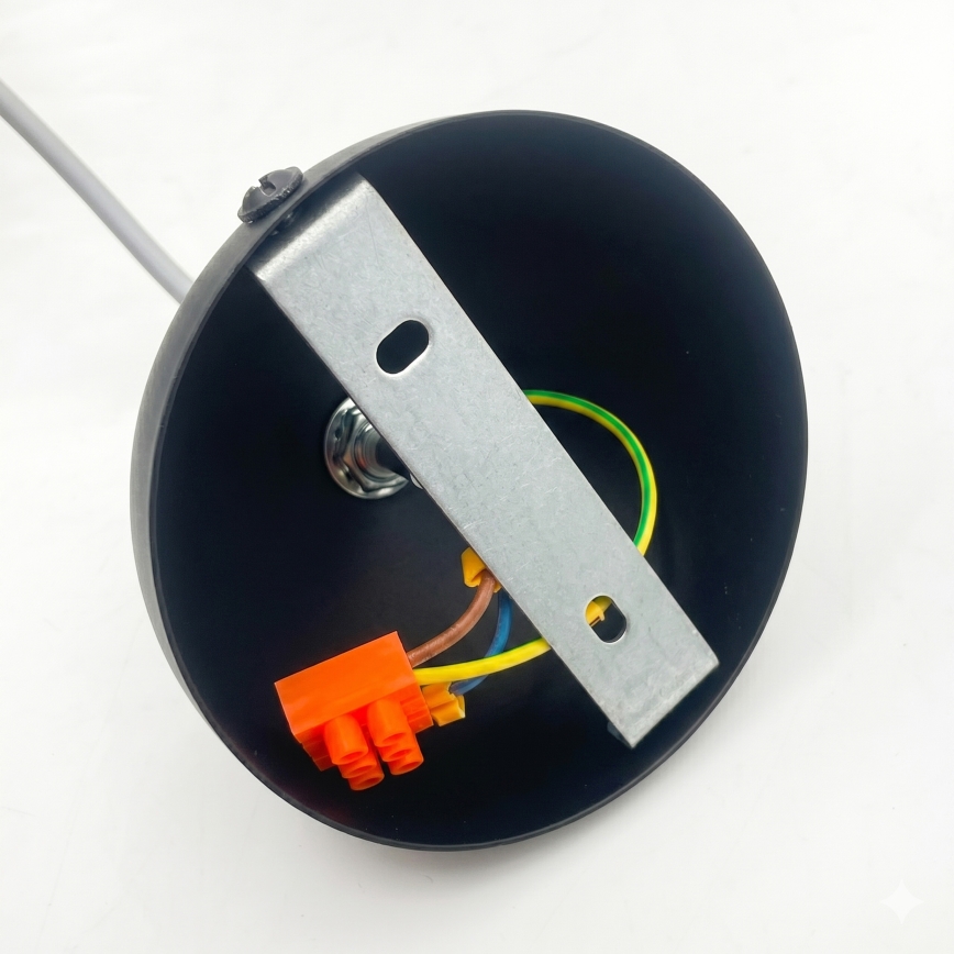 Rippvalgusti juhtmel VELARE 1xE27/15W/230V kuldne/läbipaistev