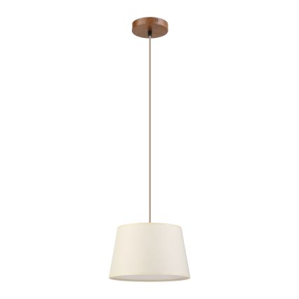 Rippvalgusti kaabliga AIDA 1xE27/15W/230V Ø25 cm tamm/kreemjas