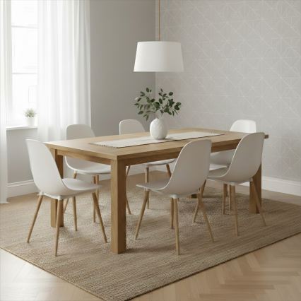 Rippvalgusti kaabliga AIDA 1xE27/60W/230V, läbimõõt 35 cm, tamm/pruun/valge