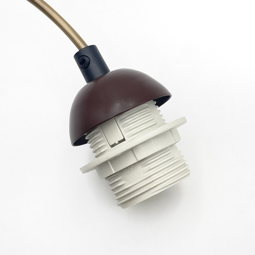 Rippvalgusti kaabliga AIDA 1xE27/60W/230V, läbimõõt 35 cm, tamm/pruun/valge