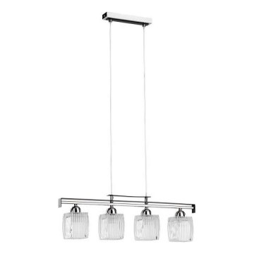 Rippvalgusti kaabliga ALMA 4xE14/10W/230V läikiv kroom