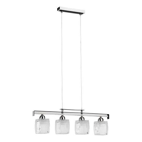 Rippvalgusti kaabliga ALMA 4xE14/10W/230V läikiv kroom