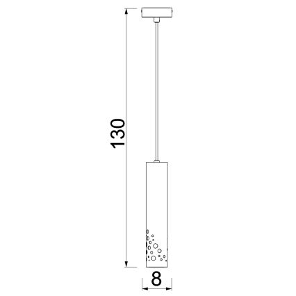 Rippvalgusti kaabliga ALTRO 1xGU10/8W/230V beež