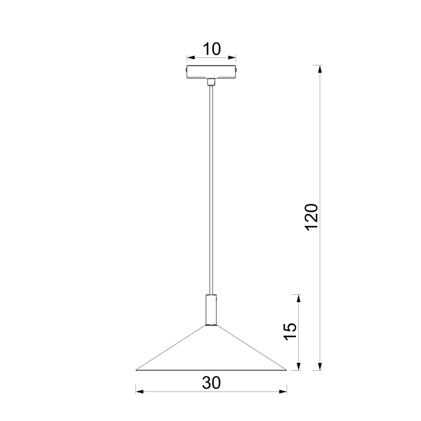 Rippvalgusti kaabliga ANEGA 1xGX53/15W/230V, läbimõõt 30 cm, kreemjas