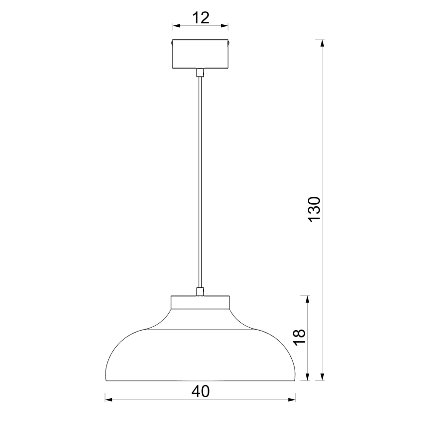 Rippvalgusti kaabliga BASCA 1xE27/15W/230V pruun