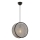 Rippvalgusti kaabliga BIG DRUM 1xE27/60W/230V hall/must