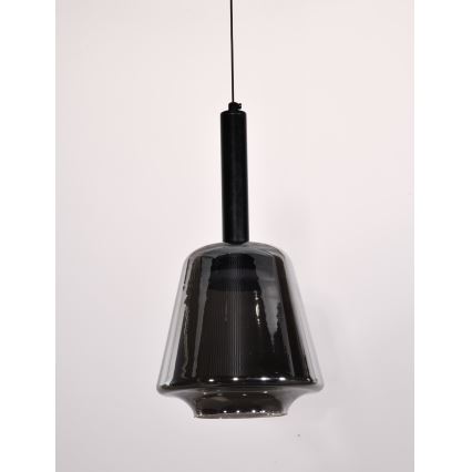 Rippvalgusti kaabliga BUENO 1xGX53/9W/230V läbimõõt 18 cm suitsune must