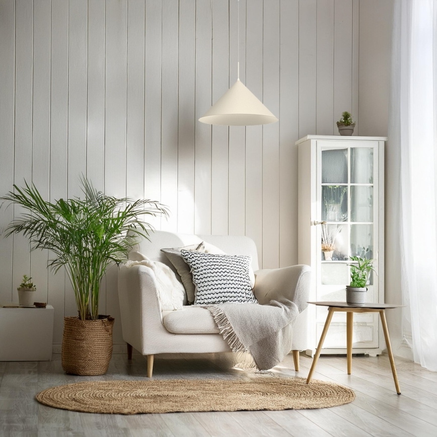 Rippvalgusti kaabliga CAPITAL 1x GX53/15W/230V, läbimõõt 46 cm, kreemjas