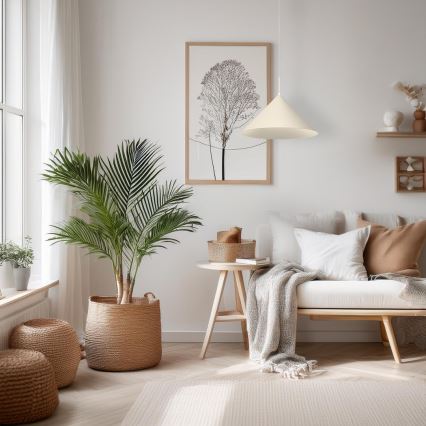 Rippvalgusti kaabliga CAPITAL 1x GX53/15W/230V, läbimõõt 46 cm, kreemjas