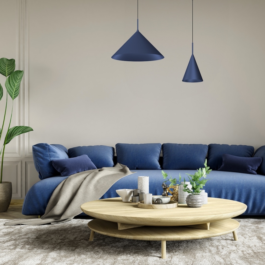 Rippvalgusti kaabliga CAPITAL 1xGX53/15W/230V, läbimõõt 46 cm, sinine