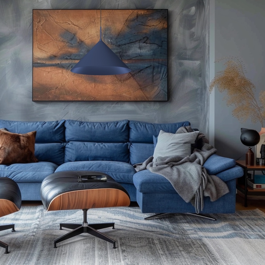 Rippvalgusti kaabliga CAPITAL 1xGX53/15W/230V, läbimõõt 46 cm, sinine