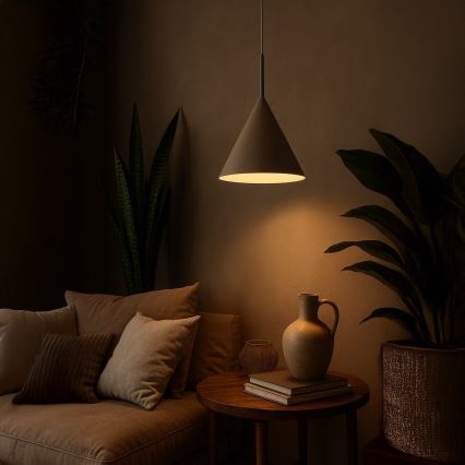 Rippvalgusti kaabliga CAPITAL, 1xGX53/15W/230V, Ø 32 cm, beež