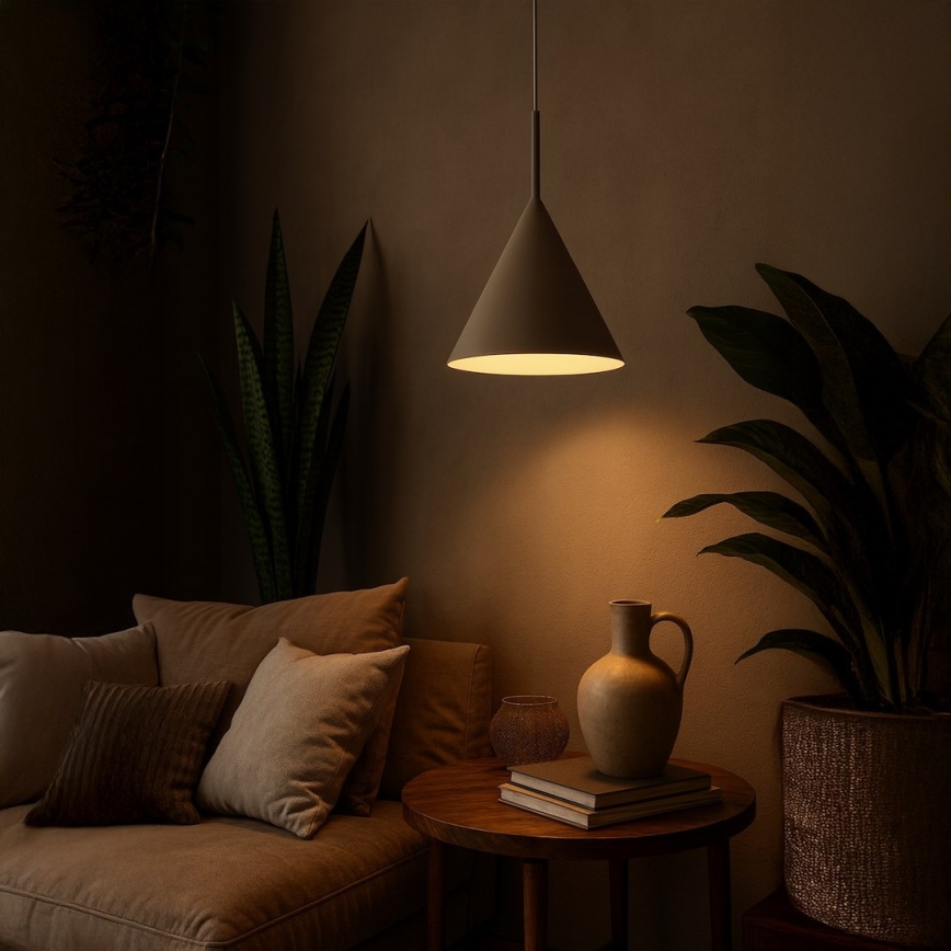 Rippvalgusti kaabliga CAPITAL, 1xGX53/15W/230V, Ø 32 cm, beež