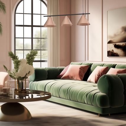 Rippvalgusti kaabliga CAPITAL 3xGX53/15W/230V roosakuld