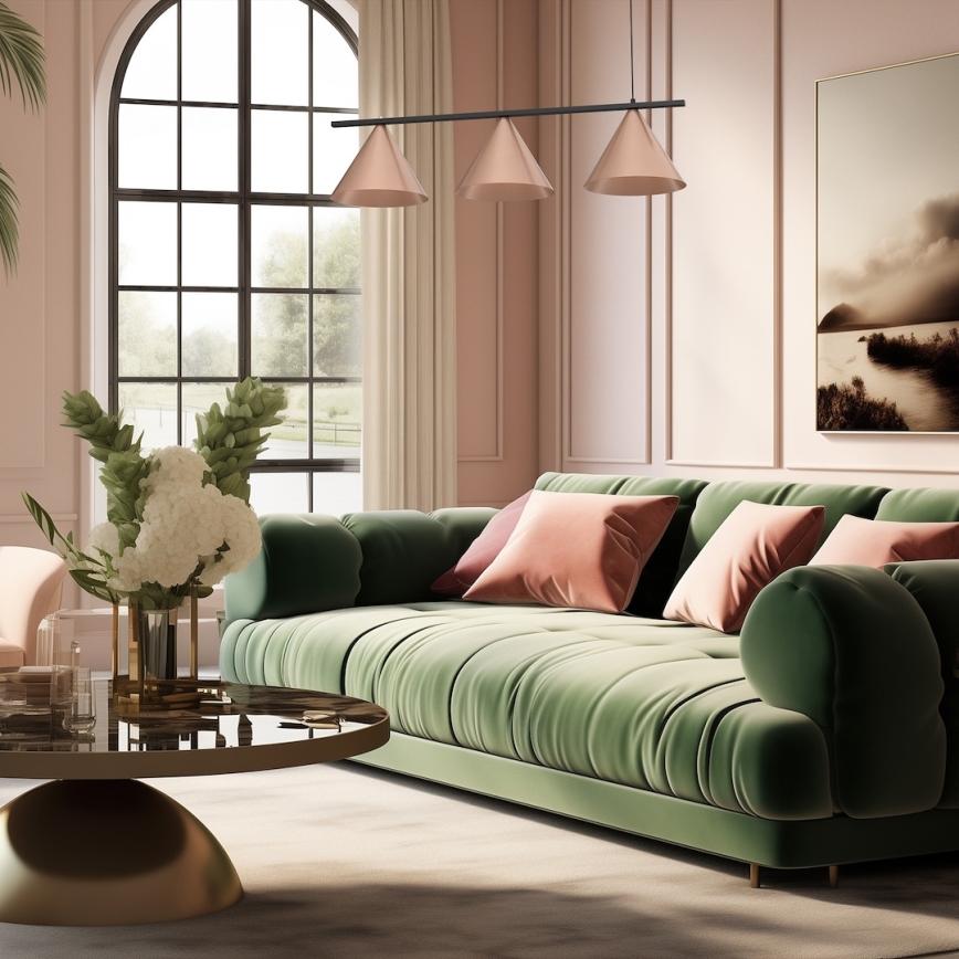 Rippvalgusti kaabliga CAPITAL 3xGX53/15W/230V roosakuld