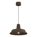 Rippvalgusti kaabliga CLASS 1xE27/15W/230V, pruun