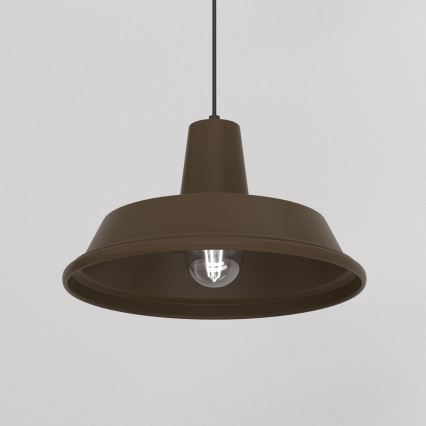 Rippvalgusti kaabliga CLASS 1xE27/15W/230V, pruun
