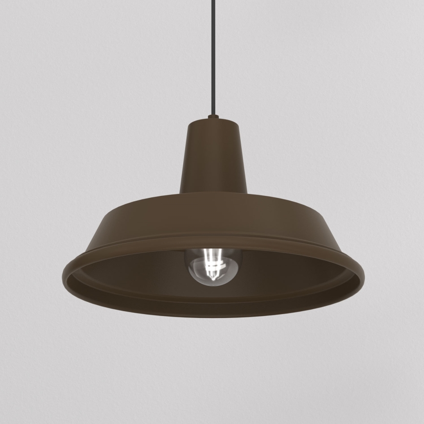 Rippvalgusti kaabliga CLASS 1xE27/15W/230V, pruun