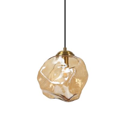 Rippvalgusti kaabliga CRISTAL 1xE14/15W/230V messing/suitsune beež
