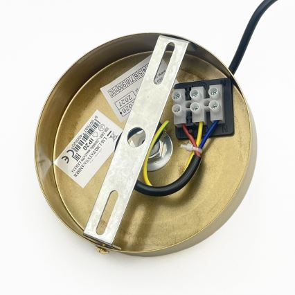 Rippvalgusti kaabliga CRISTAL 1xE14/15W/230V messing/suitsune beež