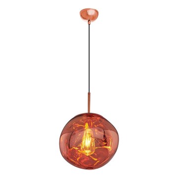 Rippvalgusti kaabliga CRUMPLED 1xE27/24W/230V Ø 26 cm, vaskne