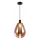 Rippvalgusti kaabliga DENSO 1xGU10/10W/230V läbimõõt 30 cm vask/must