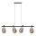Rippvalgusti kaabliga DENSO 4xG9/5W/230V must kroom/vaskne