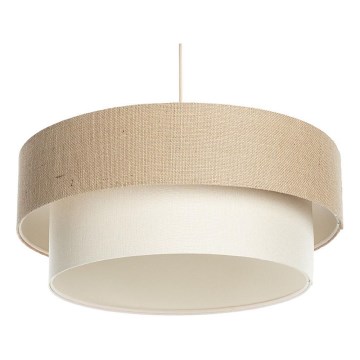 Rippvalgusti kaabliga DUO 1xE27/60W/230V, läbimõõt 50 cm, beež/kreemjas