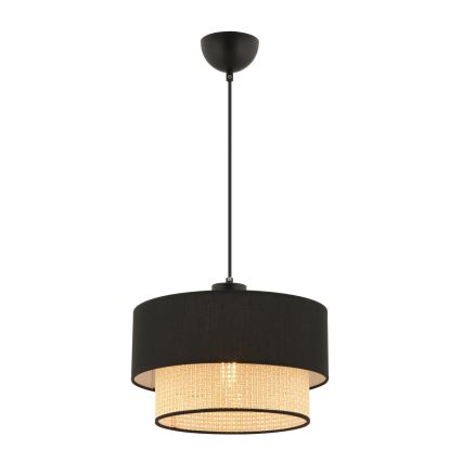 Rippvalgusti kaabliga ECHO 1xE27/60W/230V must/beež