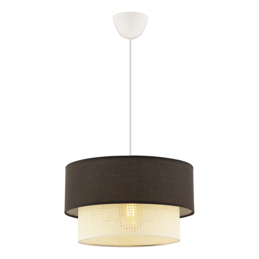 Rippvalgusti kaabliga ECHO 1xE27/60W/230V pruun/kreemjas