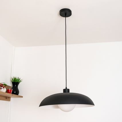 Rippvalgusti kaabliga ECLIPSE 1xE27/15W/230V must/valge