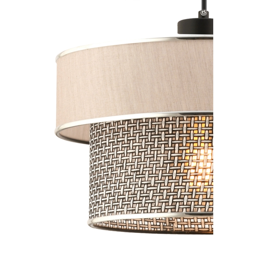 Rippvalgusti kaabliga ERO 1xE27/60W/230V kreem/hall