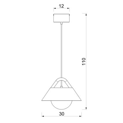 Rippvalgusti kaabliga FUNDA 1xE27/15W/230V kreemjas