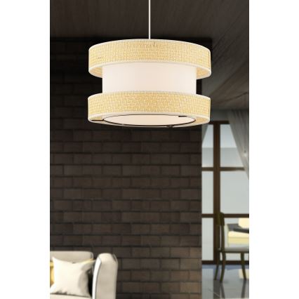 Rippvalgusti kaabliga HALO 1xE27/60W/230V, kreemjas/beež