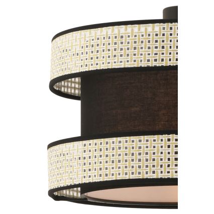 Rippvalgusti kaabliga HALO 1xE27/60W/230V must/kreemjas