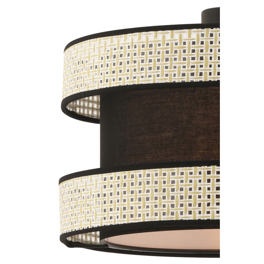 Rippvalgusti kaabliga HALO 1xE27/60W/230V must/kreemjas