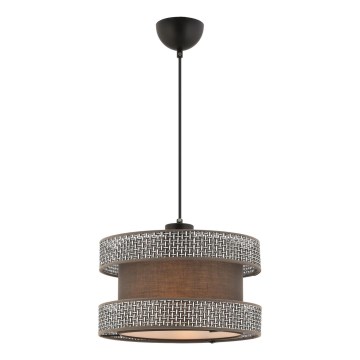 Rippvalgusti kaabliga HALO 1xE27/60W/230V pruun/hall