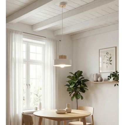 Rippvalgusti kaabliga KIVI 1xE27/15W/230V valge