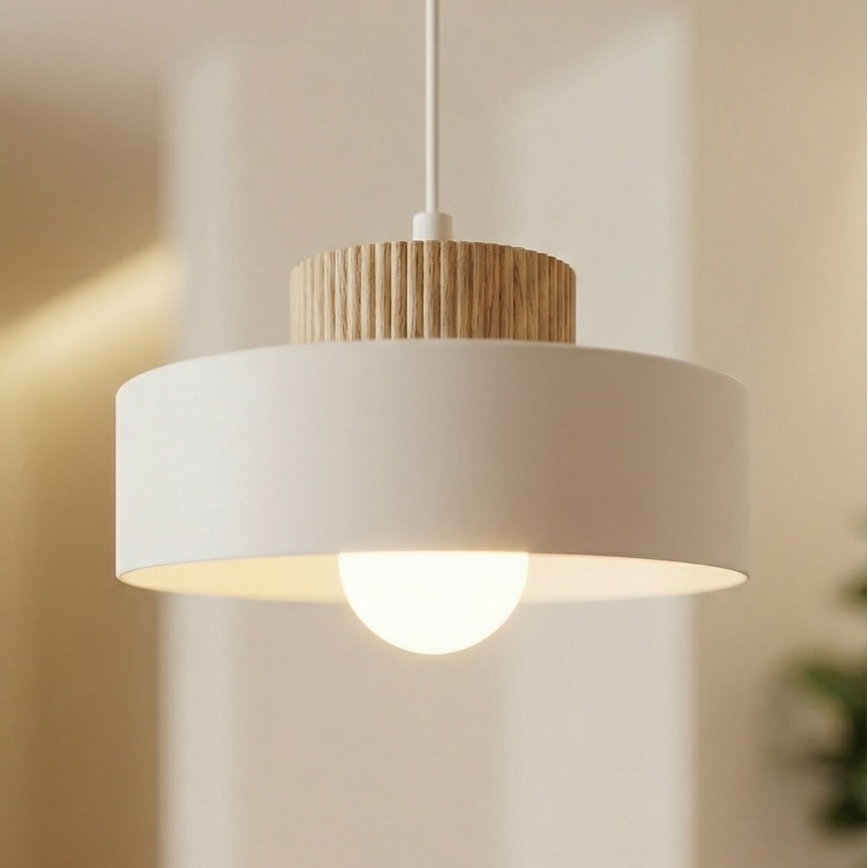 Rippvalgusti kaabliga KIVI 1xE27/15W/230V valge