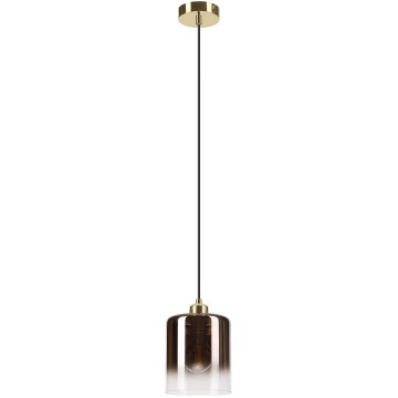 Rippvalgusti kaabliga LIAH 1xE27/15W/230V kuldne/suitsune pruun