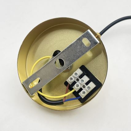 Rippvalgusti kaabliga LIAH 1xE27/15W/230V kuldne/suitsune pruun