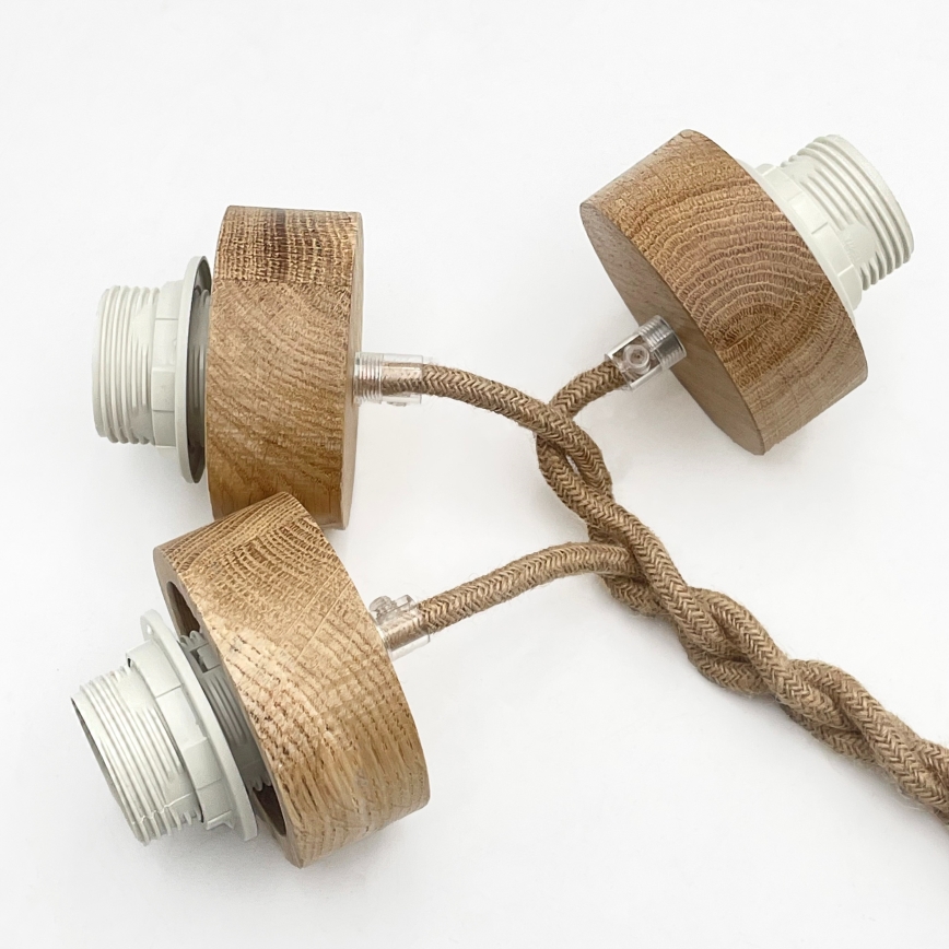 Rippvalgusti kaabliga LOOMIS 3xE27/15W/230V 83 cm beež/tamm