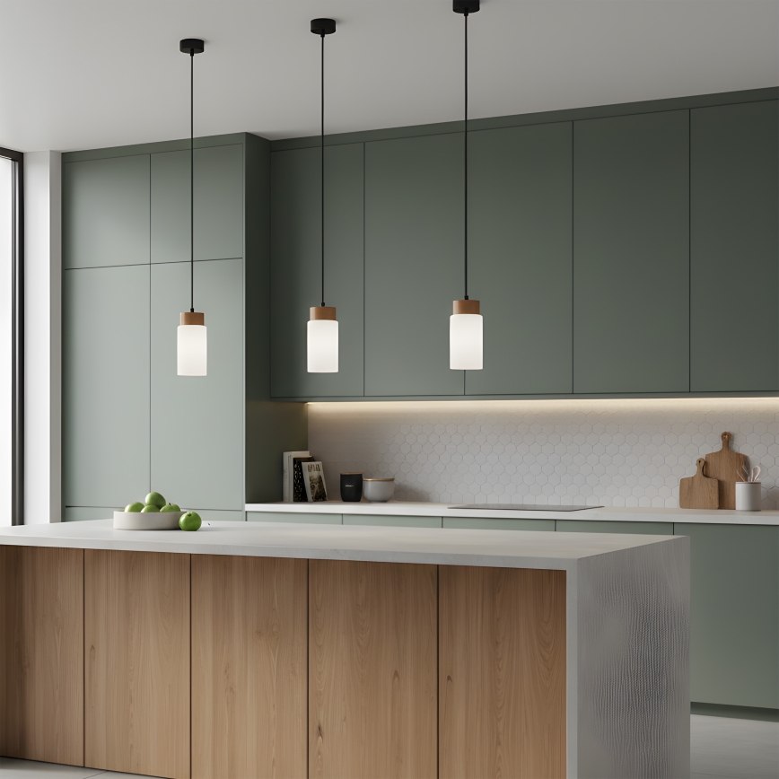 Rippvalgusti kaabliga MARKUS 1xE27/15W/230V must/tamm