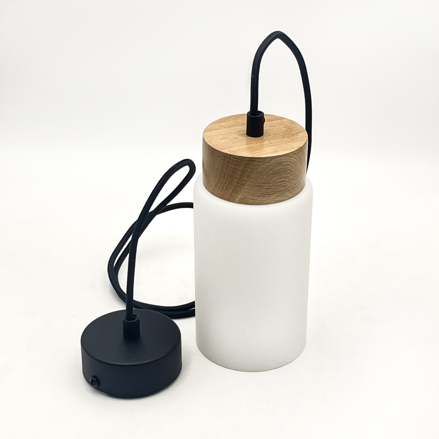 Rippvalgusti kaabliga MARKUS 1xE27/15W/230V must/tamm