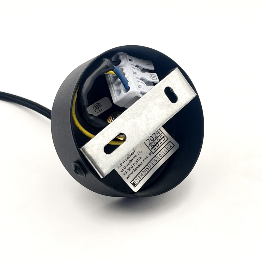 Rippvalgusti kaabliga MARKUS 1xE27/15W/230V must/tamm